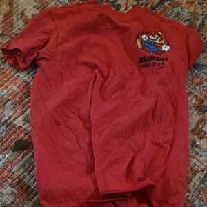 Super Mario Red Graphic T-Shirt Size Small For Women
